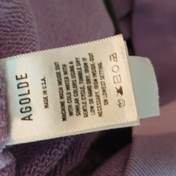 AGOLDE THORA SWEATSHIRT IN LUNAR PURPLE size Large - Picture 10 of 11